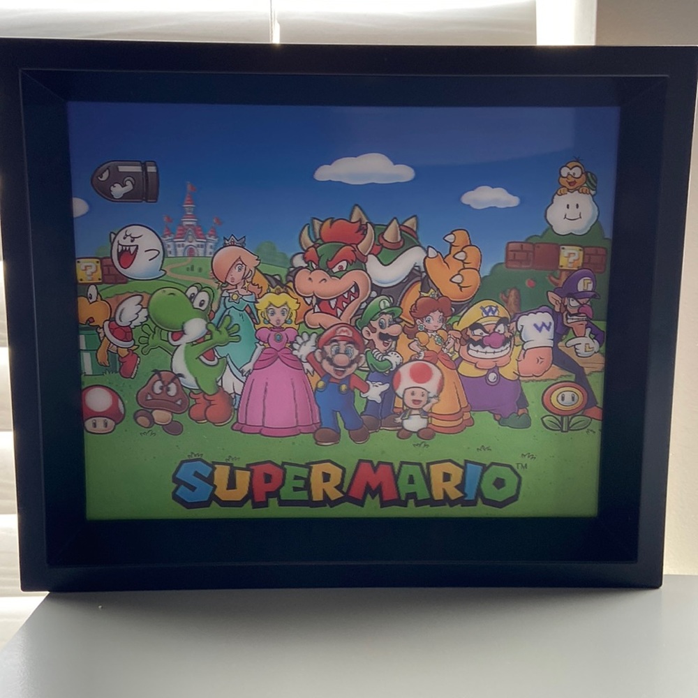 Súper Mario picture frame